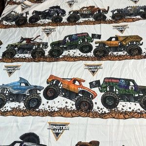 Jay Franco Monster Jam Tracks Queen Flat Sheet Only